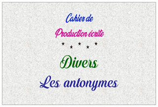 Divers : Les antonymes